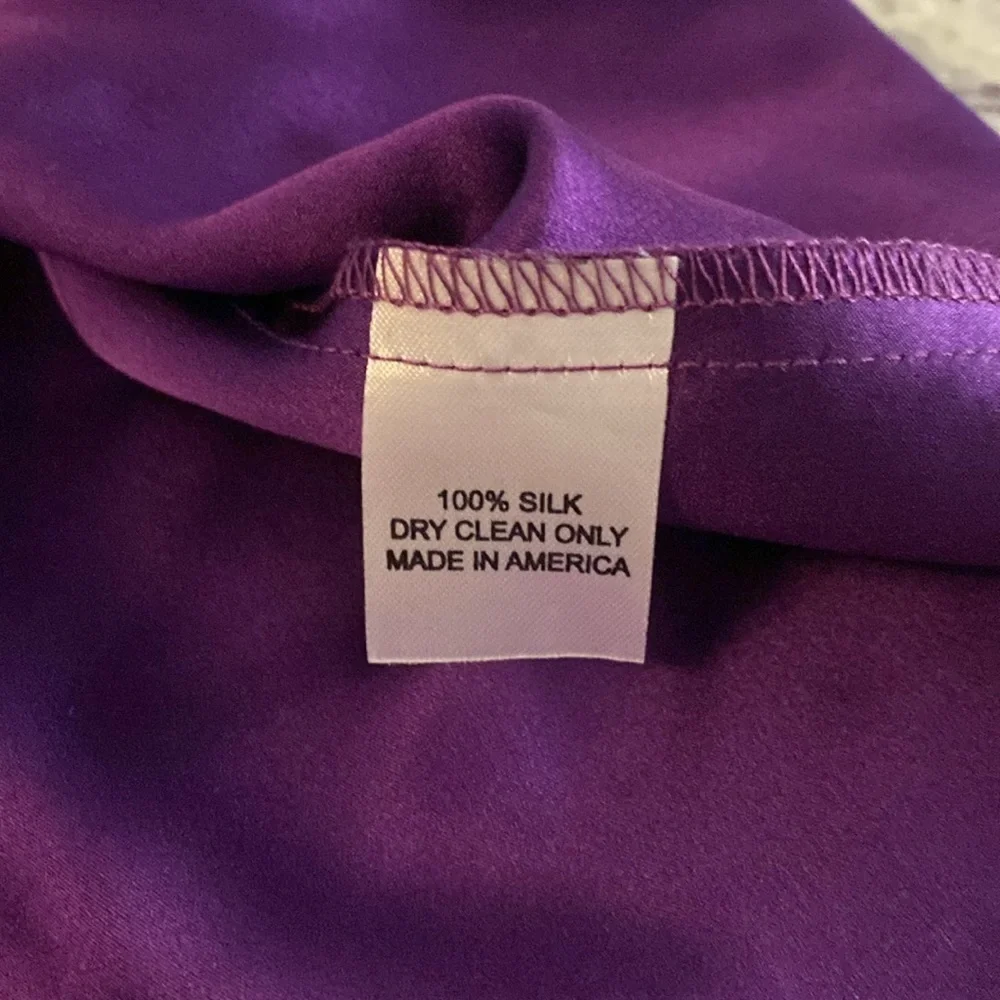 Amanda Uprichard Purple Silk Ruffle Blouson Tank Dress Medium M XX13